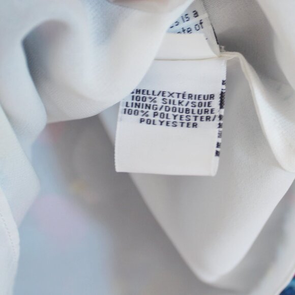 DVF Diane von Furstenberg Silk Batwing Blouse–Boho, Lightweight-Work or Vacation - Picture 15 of 16